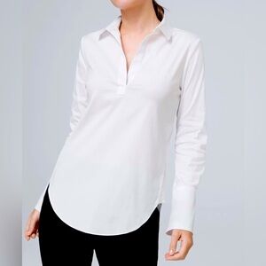 WHBM WHITE POPLIN TUNIC